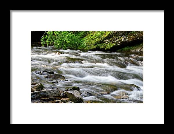  Framed Print featuring the photograph Cascades On Little River 3 by Phil Perkins