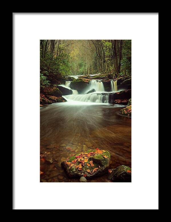 Tennessee Framed Print featuring the photograph Cascading Waterfalls by Darrell DeRosia
