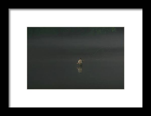Fishing Framed Print featuring the photograph Cast by Lens Art Photography By Larry Trager