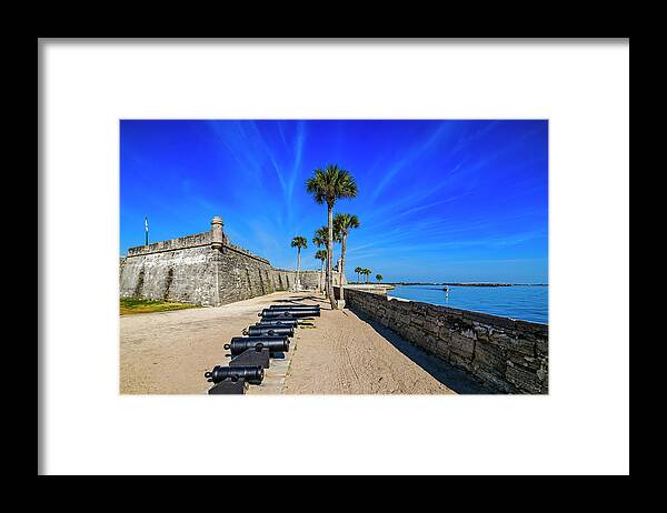 Florida Framed Print featuring the photograph Castillo de San Marcos National Monument by Andy Crawford