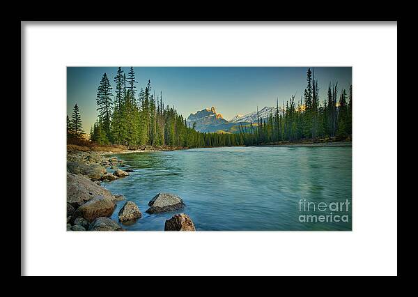 Mountains Framed Print featuring the photograph Castle Mountain by Thomas Nay