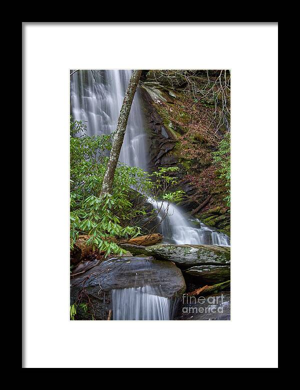 Catawba Falls Framed Print featuring the photograph Catawba Falls 25 by Phil Perkins