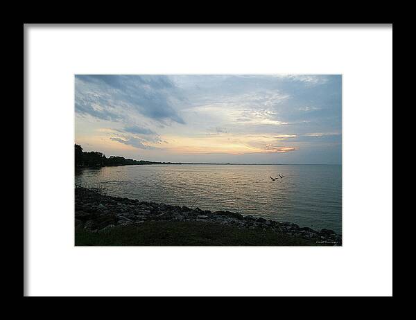 Sunset Framed Print featuring the photograph Catawba Island Sunset by Terri Harper