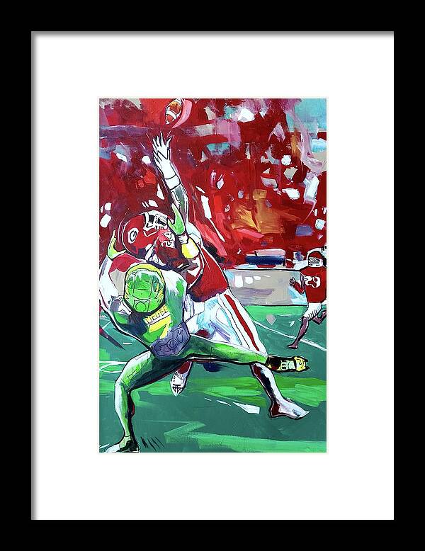 Catch That Framed Print featuring the painting Catch That by John Gholson