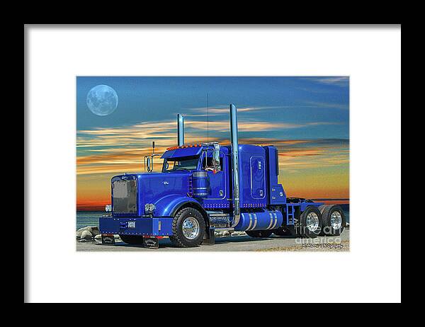 Big Rigs Framed Print featuring the photograph Catr0652-20 by Randy Harris