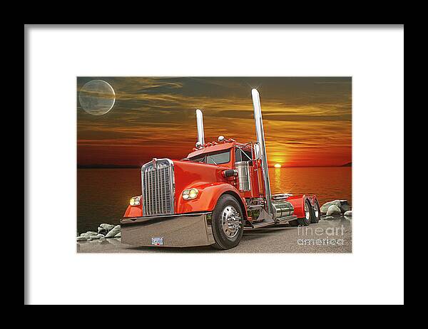 Big Rigs Framed Print featuring the photograph Catr1572-21 by Randy Harris