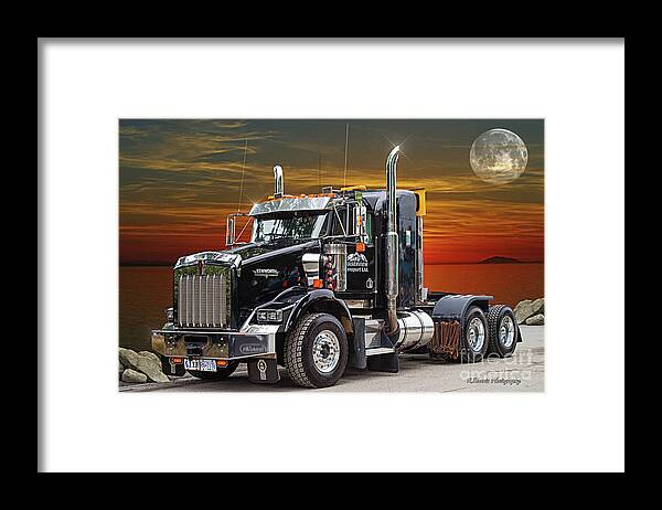 Big Rigs Framed Print featuring the photograph Catr1609-21 by Randy Harris