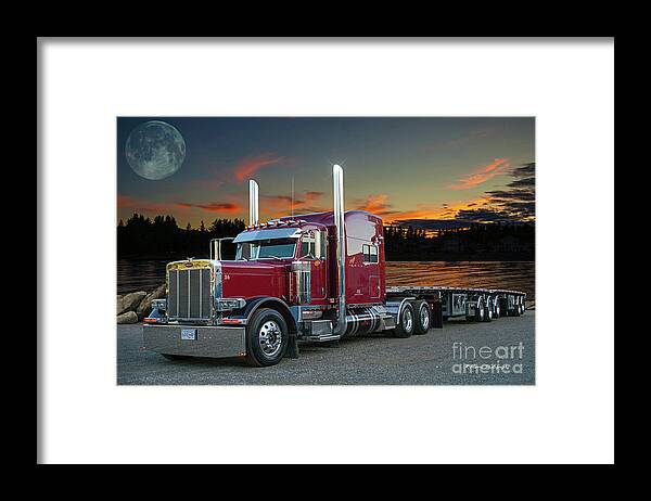 Big Rigs Framed Print featuring the photograph Catr1780-21 by Randy Harris