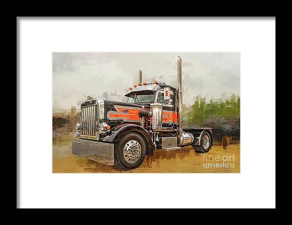 Big Rigs Framed Print featuring the photograph Catr9318-19 by Randy Harris