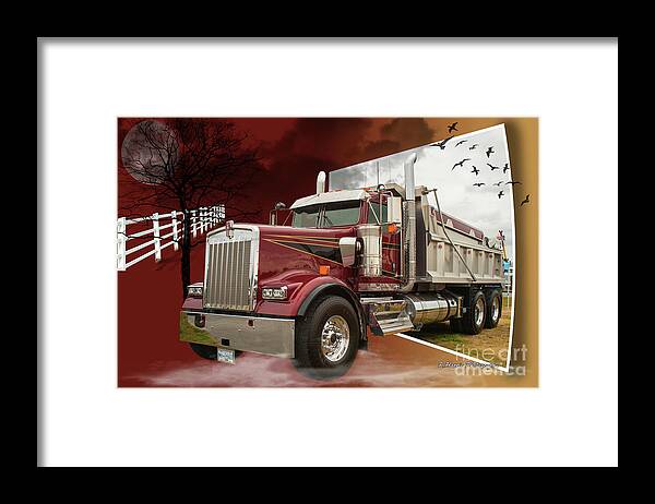 Big Rigs Framed Print featuring the photograph Catr9449a-19 by Randy Harris