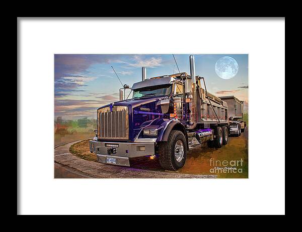 Big Rigs Framed Print featuring the photograph Catr9573-19 by Randy Harris