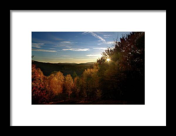 Sunrise Framed Print featuring the photograph Catskill Sunrise by Flinn Hackett