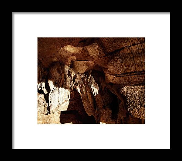 Unusual Cave Images Framed Print featuring the photograph Cave 018 Carter Caves by Flees Photos