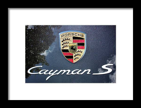 Porsche Framed Print featuring the photograph Cayman S by Kristin Elmquist