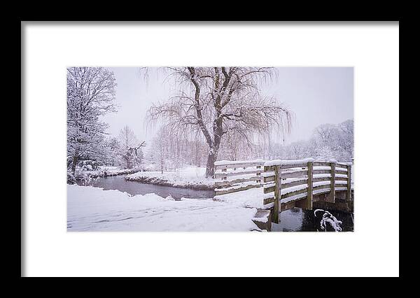 Allentown Framed Print featuring the photograph Cedar Creek Park - Winter Landscape by Jason Fink