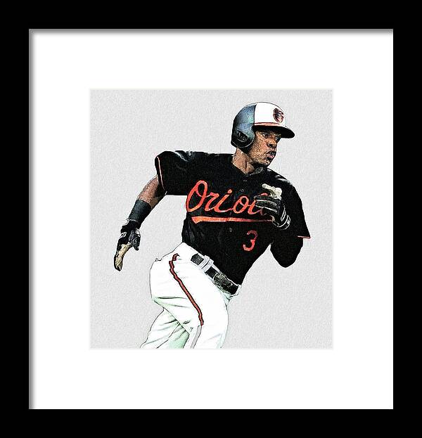 Cedric Mullins - CF - Baltimore Orioles Framed Print by Bob Smerecki -  Pixels