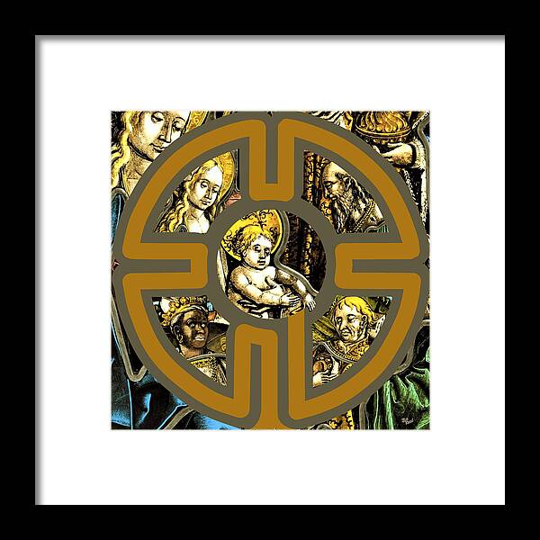 Christmas Framed Print featuring the digital art Celebrating the Christmas story known as the Epiphany aka Three Kings Day - Christmas Religious Art by Bill Ressl