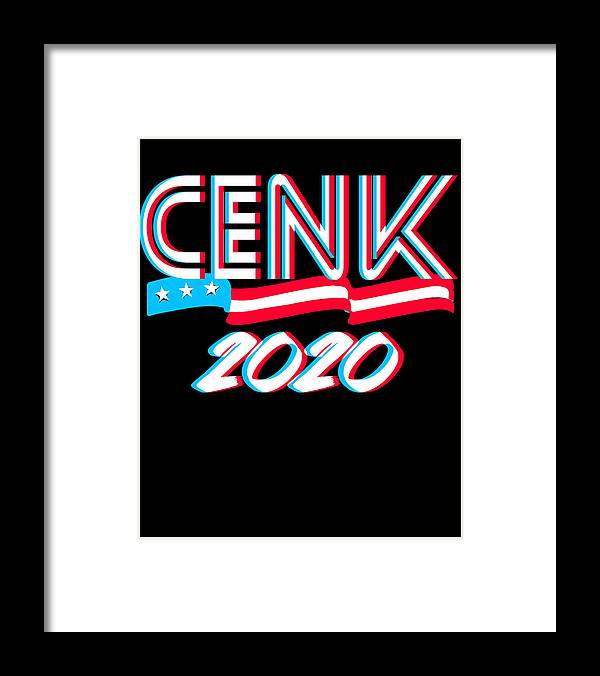 Progressive Framed Print featuring the digital art Cenk Uygur For Congress 2020 by Flippin Sweet Gear
