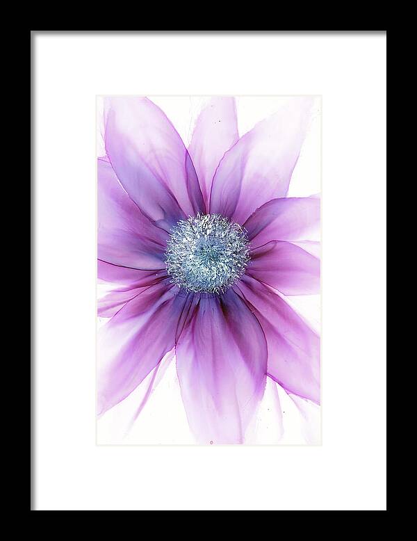 Floral Framed Print featuring the painting Center Of Attention by Kimberly Deene Langlois