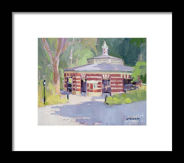 Carousel Framed Print featuring the painting Central Park Carousel, New York City by Paul Strahm