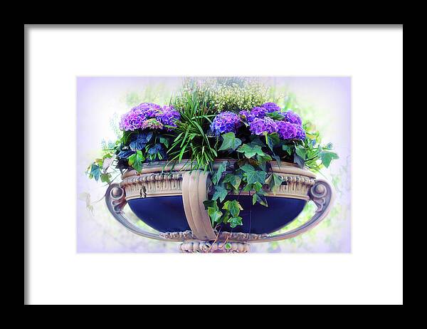 Flowers Framed Print featuring the photograph Central Park Planter by Jessica Jenney