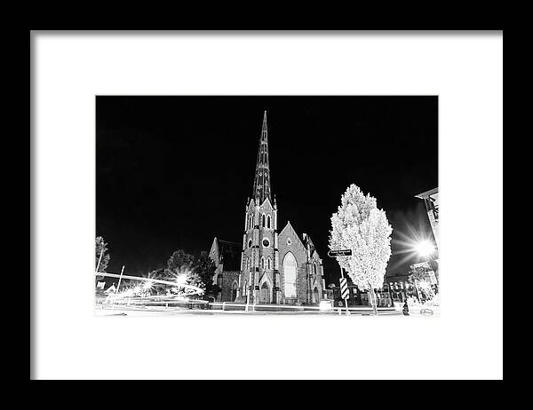 Cambridge Framed Print featuring the photograph Central Presbyterian Church In Cambridge by Charline Xia