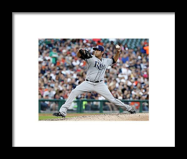 American League Baseball Framed Print featuring the photograph Cesar Ramos by Duane Burleson