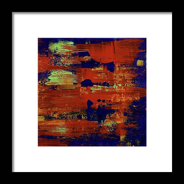 Contemporary Framed Print featuring the painting Change of Pace 4 by Angela Bushman