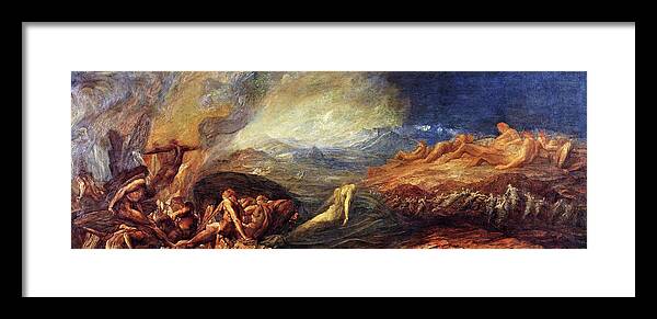 Chaos Framed Print featuring the painting Chaos - Digital Remastered Edition by George Frederic Watts