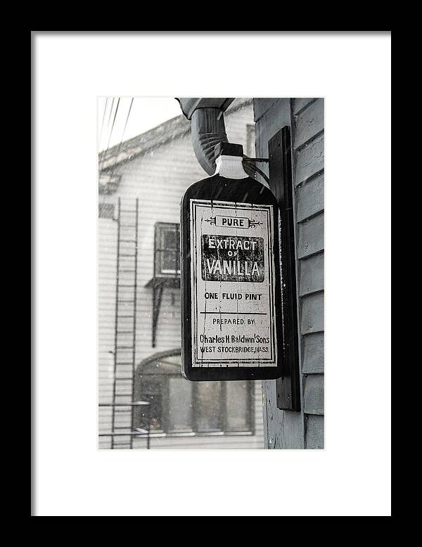 Sign Framed Print featuring the photograph Charles H. Baldwin and Sons by Christopher Brown