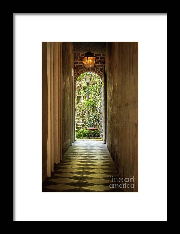 Charleston Framed Print featuring the photograph Charleston Garden Walkway - View 6 by Sturgeon Photography