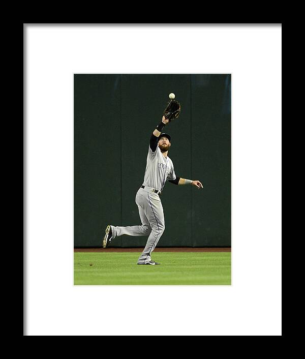 American League Baseball Framed Print featuring the photograph Charlie Blackmon by Norm Hall
