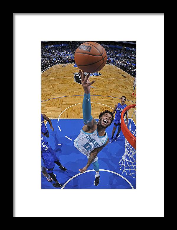 Nba Pro Basketball Framed Print featuring the photograph Charlotte Hornets v Orlando Magic by Fernando Medina