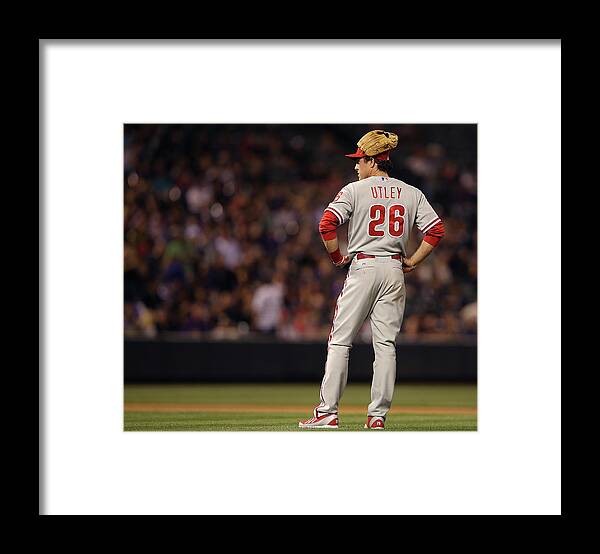 Baseball Pitcher Framed Print featuring the photograph Chase Utley by Doug Pensinger