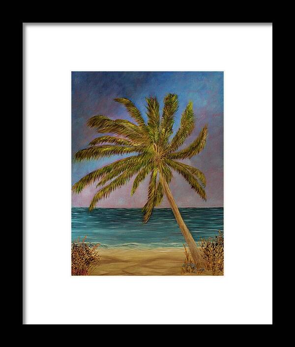 Palm Framed Print featuring the painting Chasing Paradise by Randy Sylvia