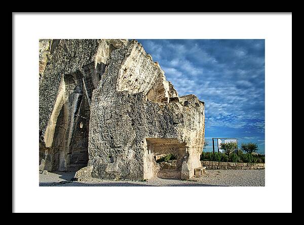 Rock Framed Print featuring the photograph Chateau des Baux by Portia Olaughlin