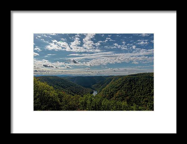 Cheat River Framed Print featuring the photograph Cheat River gorge end of summer by Dan Friend