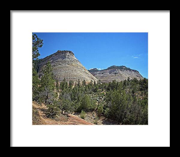 6520+ft Framed Print featuring the photograph Checkerboard Mesa by Ronald Lutz