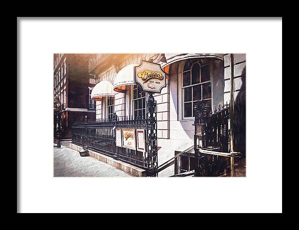 Boston Framed Print featuring the photograph Cheers Bar Beacon Hill Boston by Carol Japp