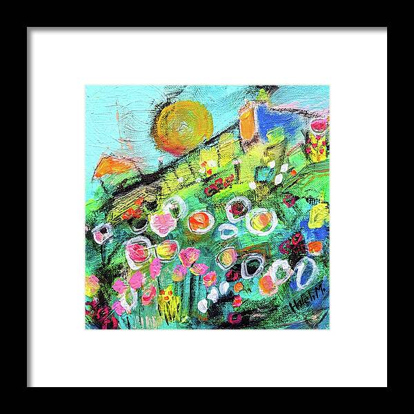 Cheerful Framed Print featuring the painting Cheers by Haleh Mahbod
