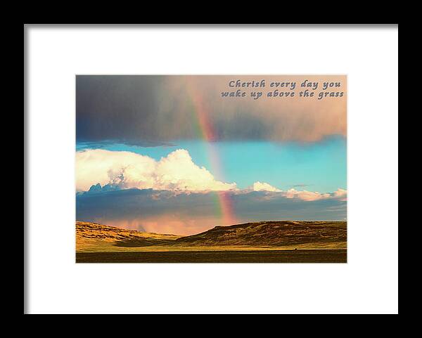 Grassland Framed Print featuring the photograph Cherish Every Day by Mike Lee