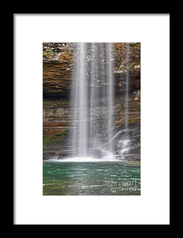 Hemlock Falls Framed Print featuring the photograph Cherokee Falls 5 by Phil Perkins