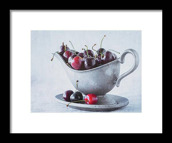 Cherries Framed Print featuring the photograph Cherries by Lori Rowland