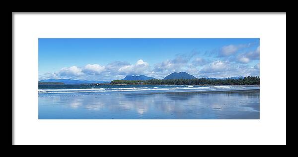 Landscape Framed Print featuring the photograph Chesterman Beach Panorama by Allan Van Gasbeck