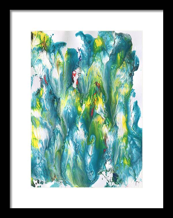Chi 18 Framed Print featuring the painting Chi #18 Abstract by Sensory Art House