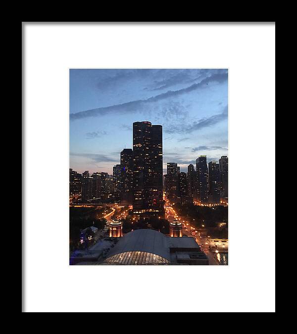 Chicago Framed Print featuring the photograph Chicago at Dusk by Lee Darnell