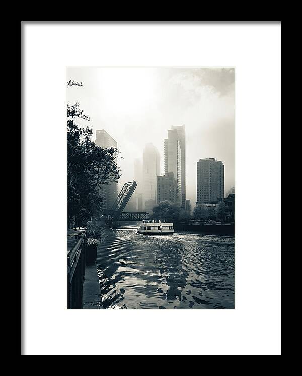 Chicago Framed Print featuring the photograph Chicago In The Fog by Nisah Cheatham