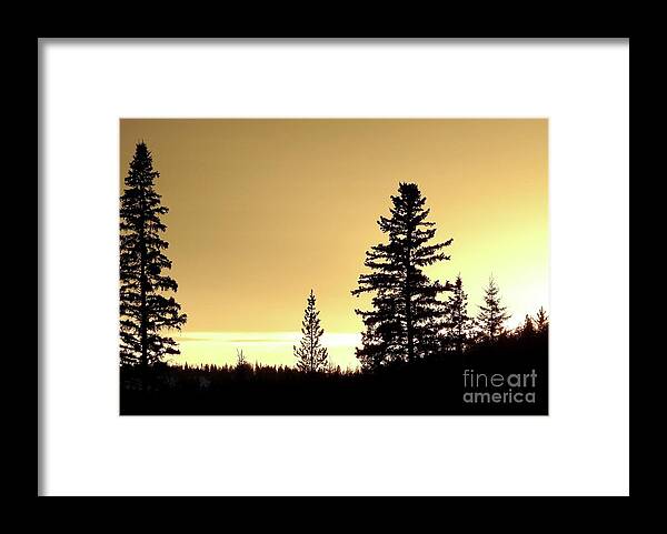Sunset Framed Print featuring the photograph Chilcotin Sunset by Nicola Finch