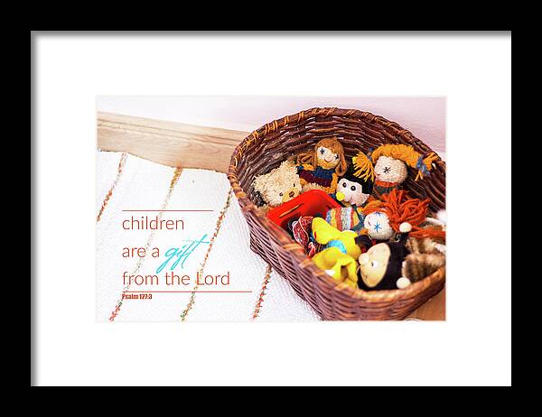 Basket Framed Print featuring the photograph Children are a gift by Viktor Wallon-Hars