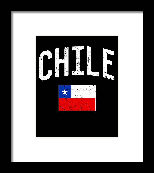 Funny Framed Print featuring the digital art Chile Flag by Flippin Sweet Gear
